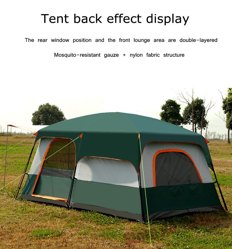 Cheap Goat Tents August 5 6 8 Person 2 Layer 1 Living Room 2 Bed Room Family Party Self Driving Relief Waterproof Anti Wind Outdoor Camping Tent Tents 